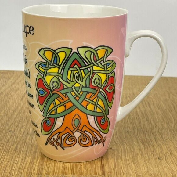 Celtic Tree of Life Crann Bethadh Irish Liffey Artefacts Ireland Knot Mug - Picture 1 of 10